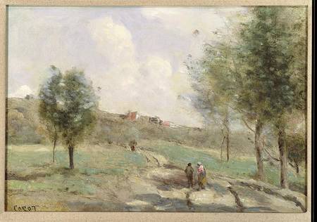 Coubron: Ascending Path de Jean-Baptiste-Camille Corot