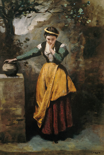 Dreamer at the Fountain de Jean-Baptiste-Camille Corot