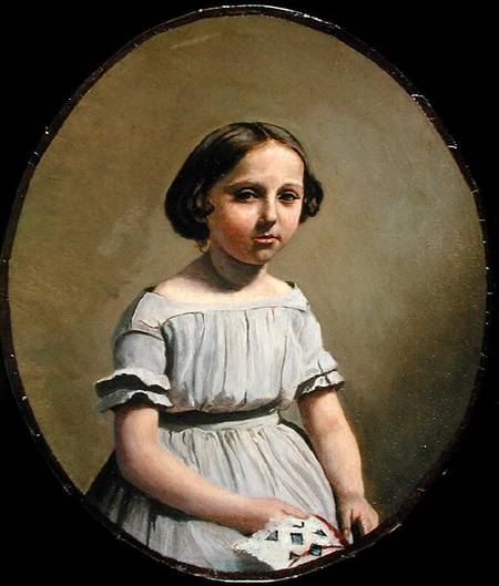 The Eldest Daughter of M. Edouard Delalain (Mme. de Graet) de Jean-Baptiste-Camille Corot