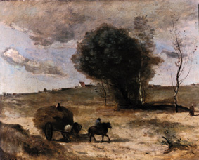 The little car in the dunes de Jean-Baptiste-Camille Corot