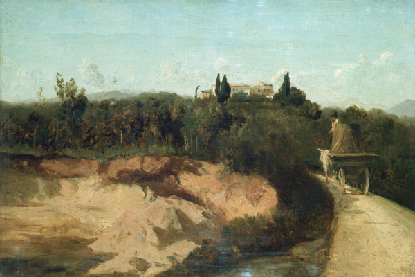 Camille Corot, Landscape in Italy de Jean-Baptiste-Camille Corot