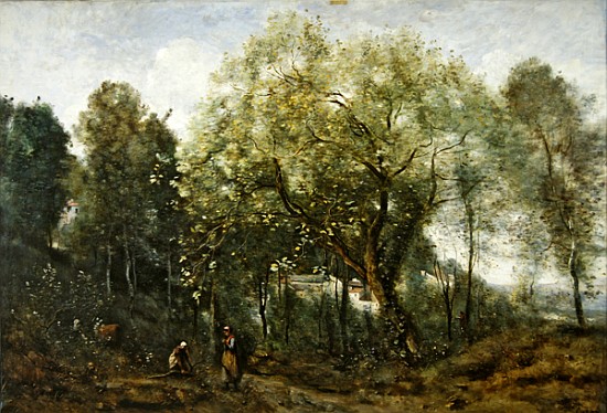 Le Catalpa, memory of Ville-d''Avray de Jean-Baptiste-Camille Corot