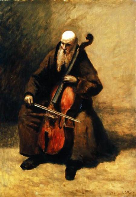 The Monk de Jean-Baptiste-Camille Corot