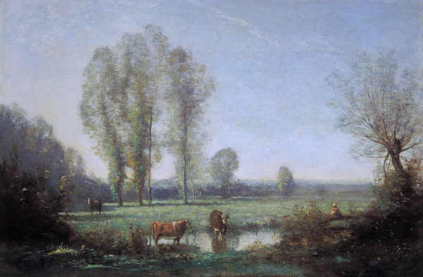 Morning mist de Jean-Baptiste-Camille Corot