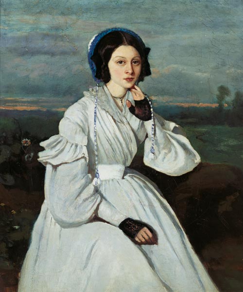 Portrait of Claire Sennegon de Jean-Baptiste-Camille Corot