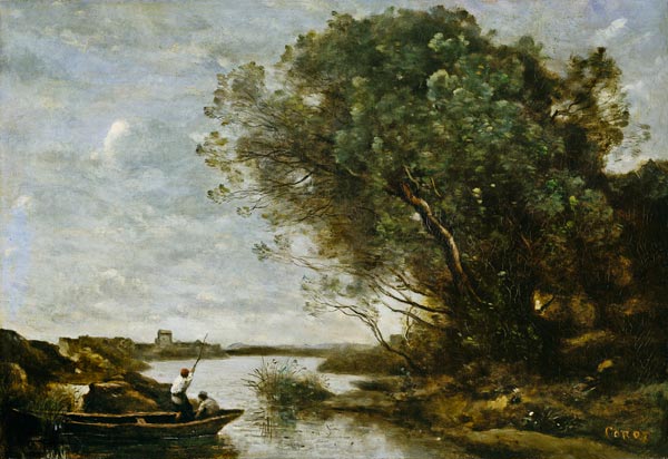 Paisaje de un río de Jean-Baptiste-Camille Corot