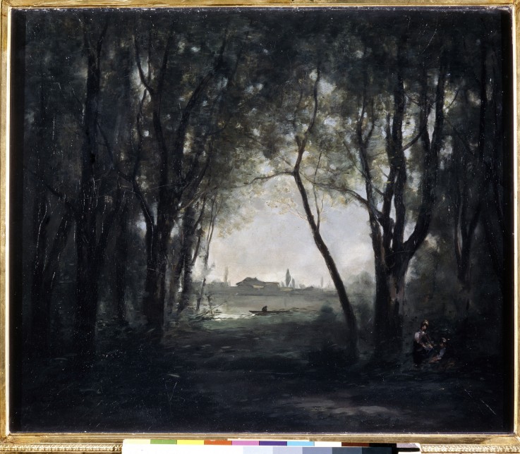 Scene near a Lake de Jean-Baptiste-Camille Corot
