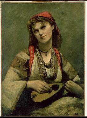 Christine Nilson (1843-1921) or The Bohemian with a Mandolin