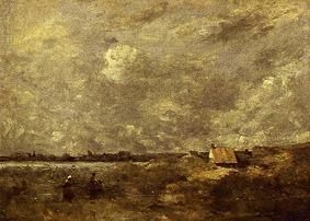 Under overcast sky de Jean-Baptiste-Camille Corot