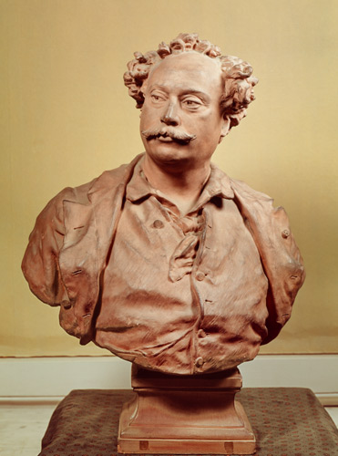 Portrait of Alexander Dumas fils (1802-70) de Jean Baptiste Carpeaux