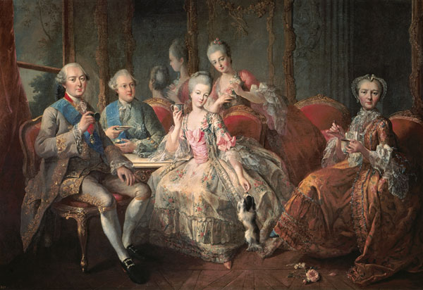 The Penthievre Family or The Cup of Chocolate de Jean-Baptiste Charpentier d. Ä.