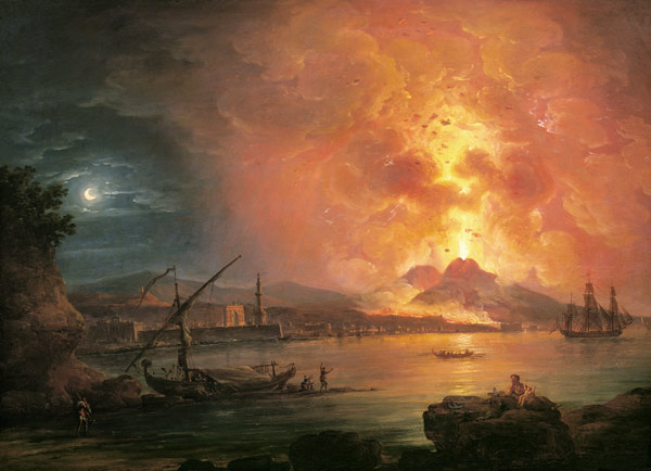 The Eruption of Vesuvius de Jean Baptiste Genillion