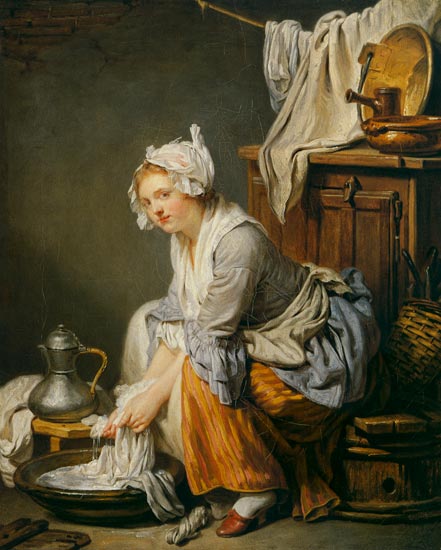 the laundress de Jean Baptiste Greuze