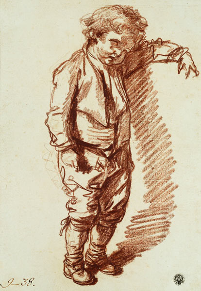 Ein kleiner Junge, stehend. de Jean Baptiste Greuze