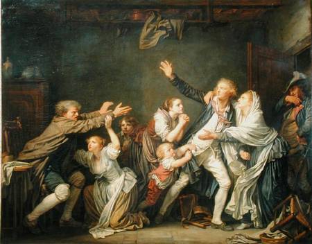 The Father's Curse or The Ungrateful Son de Jean Baptiste Greuze
