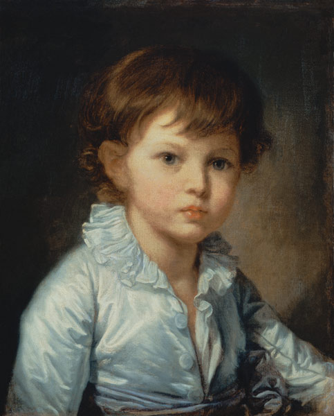 Portrait of Count Stroganov as a Child de Jean Baptiste Greuze