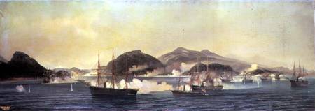 The Second Battle of Shimonoseki, 5th September 1864 de Jean Baptiste Henri Durand-Brager