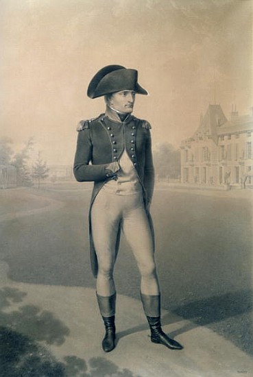 Napoleon Bonaparte (1769-1821) First Consul at Malmaison, from ''Livre du Sacre'' de Jean-Baptiste Isabey