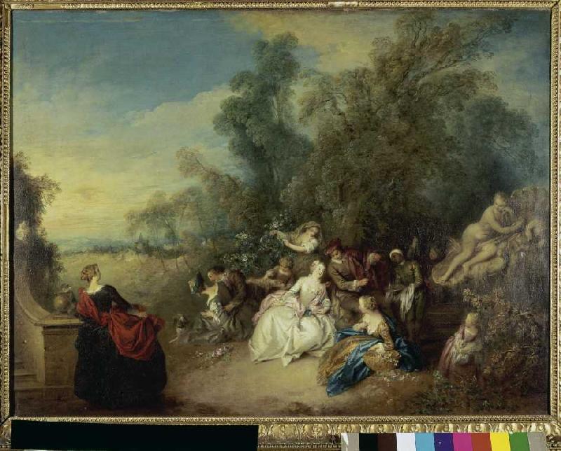 Rural concert. de Jean-Baptiste Joseph Pater