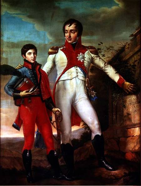 Louis Bonaparte (1778-1846) King of Holland and Louis Napoleon (1804-31) Crown Prince of Holland de Jean Baptiste Joseph Wicar