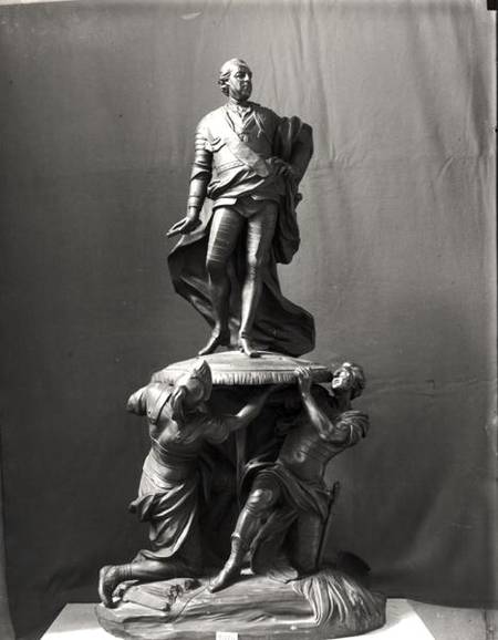 Model for the monument of Louis XV (1710-74) designed for the Place Royale in Rouen de Jean Baptiste Lemoyne