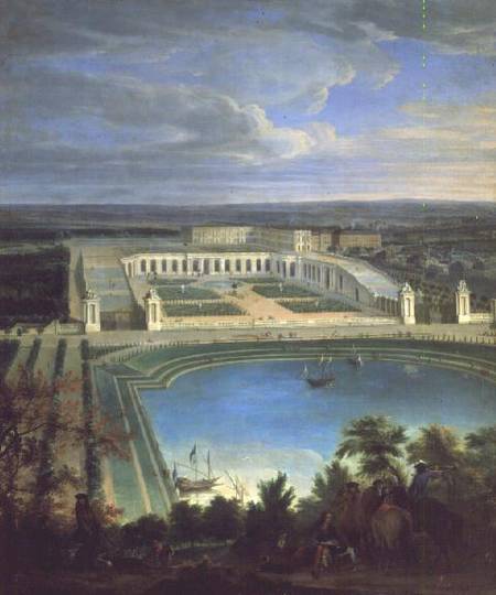 The Orangery and the Chateau at Versailles de Jean-Baptiste Martin
