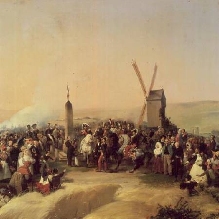 Louis-Philippe (1773-1850) Visiting the Battlefield of Valmy on 8th June de Jean Baptiste Mauzaisse