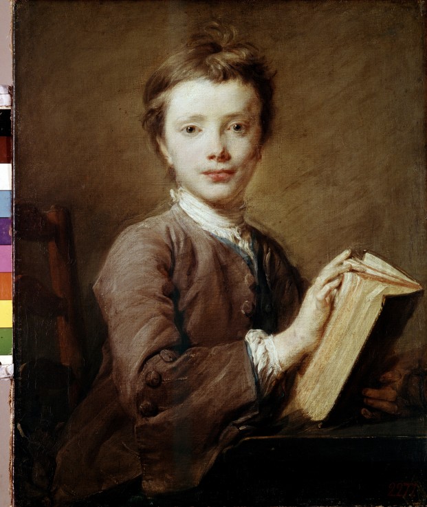 A Boy with a Book de Jean-Baptiste Perronneau