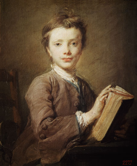 A Boy with a Book de Jean-Baptiste Perronneau