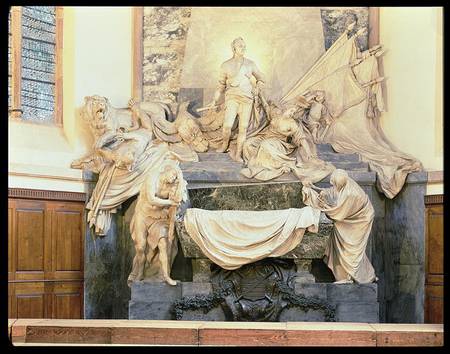 Tomb of Marshal Maurice de Saxe (1696-1750) de Jean-Baptiste Pigalle