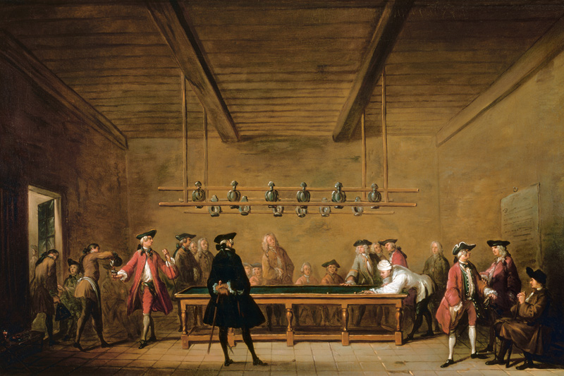 The game of billiards de Jean-Baptiste Siméon Chardin