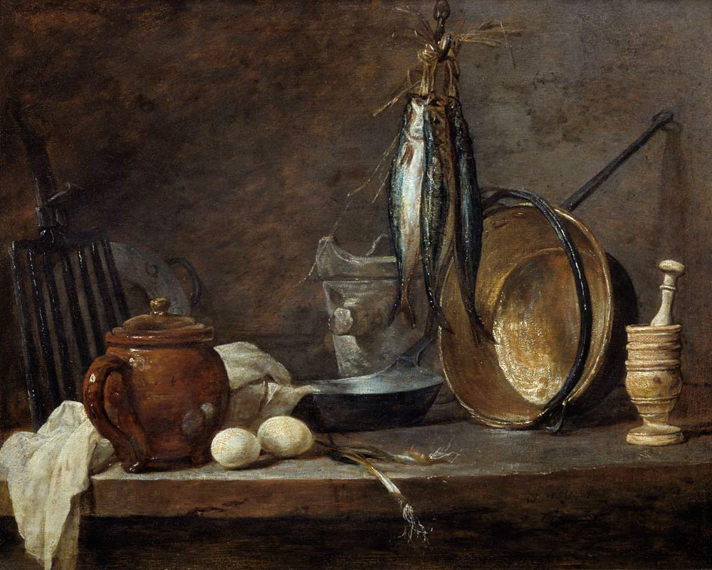 Shoot day meal the de Jean-Baptiste Siméon Chardin