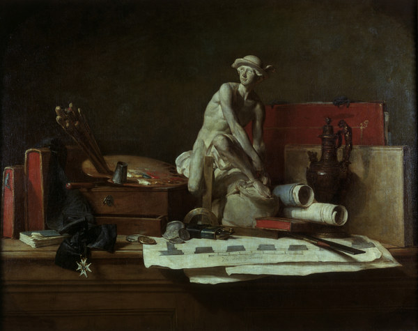 Chardin / The Attributes of the Arts de Jean-Baptiste Siméon Chardin