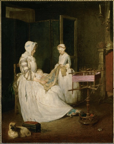 Chardin / The diligent Mother de Jean-Baptiste Siméon Chardin