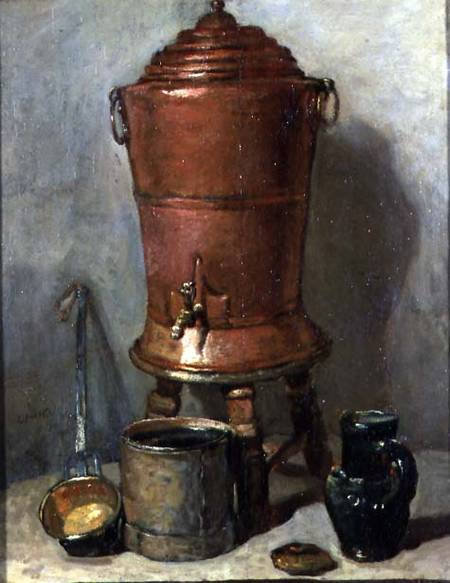 The Copper Drinking Fountain de Jean-Baptiste Siméon Chardin