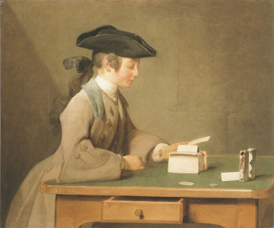 the house of cards de Jean-Baptiste Siméon Chardin