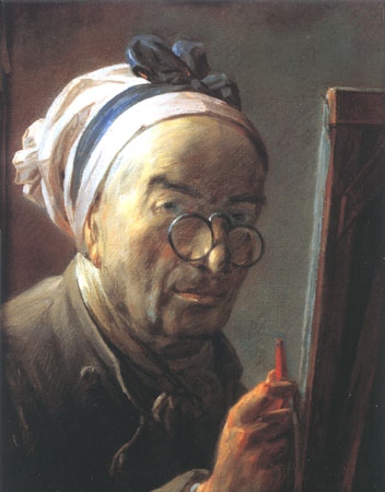 Self-portrait ll de Jean-Baptiste Siméon Chardin