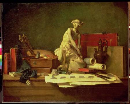 Still Life with the Attributes of the Arts de Jean-Baptiste Siméon Chardin