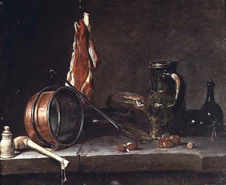 Still life: Feast Day Menu de Jean-Baptiste Siméon Chardin