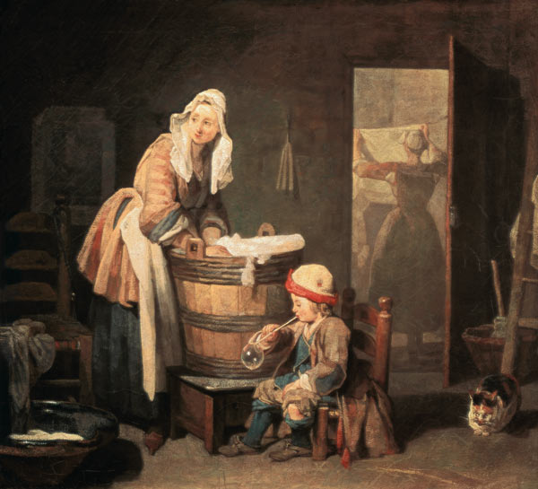 The Washerwoman de Jean-Baptiste Siméon Chardin