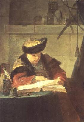 A Chemist in his Laboratory, or The Prompter, or A Philosopher giving a Lecture (Portrait of the pai