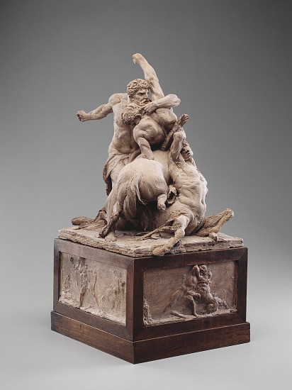 Hercules Fighting Two Centaurs de Jean-Baptiste Stouf