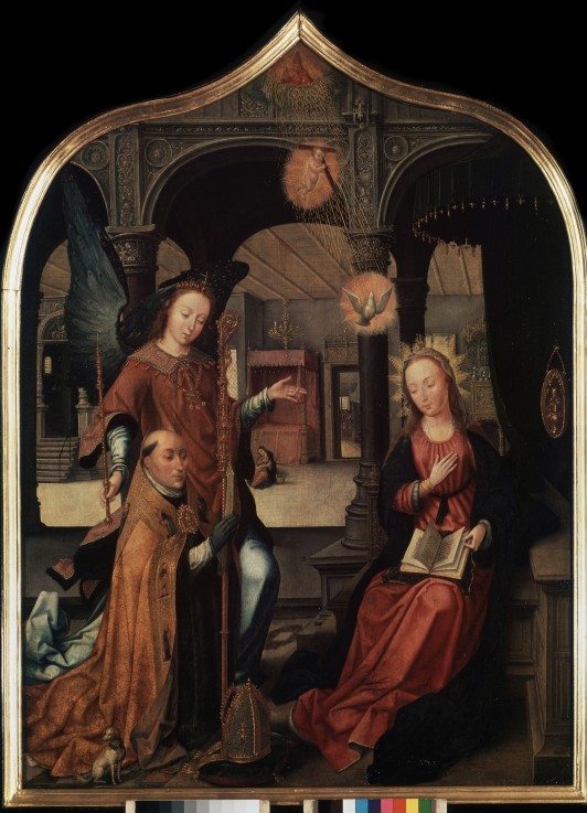 The Annunciation (Triptych, Central panel) de Jean Bellegambe