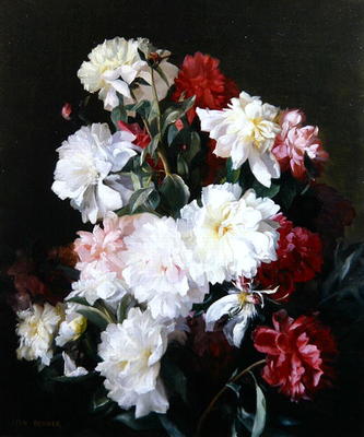 Still Life of Flowers (oil on canvas) de Jean Benner
