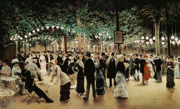 El baile en el parque de Jean Beraud