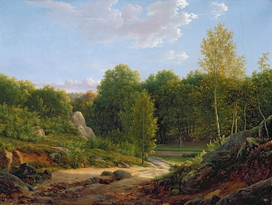 View of Fontainebleau Forest de Jean Bidauld