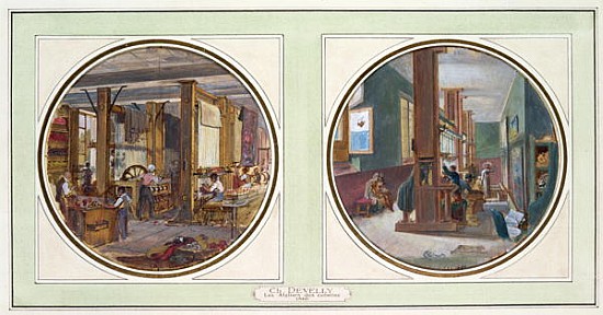 The Gobelins Workshop, 1840 (see also 176257) de Jean-Charles Develly