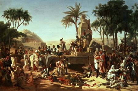 Troops halted on the Banks of the Nile, 2nd February 1799 de Jean-Charles Tardieu