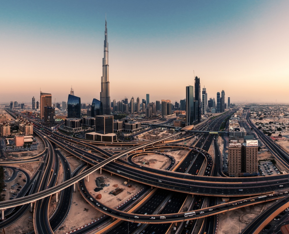 Dubai Skyline Panorama de Jean Claude Castor
