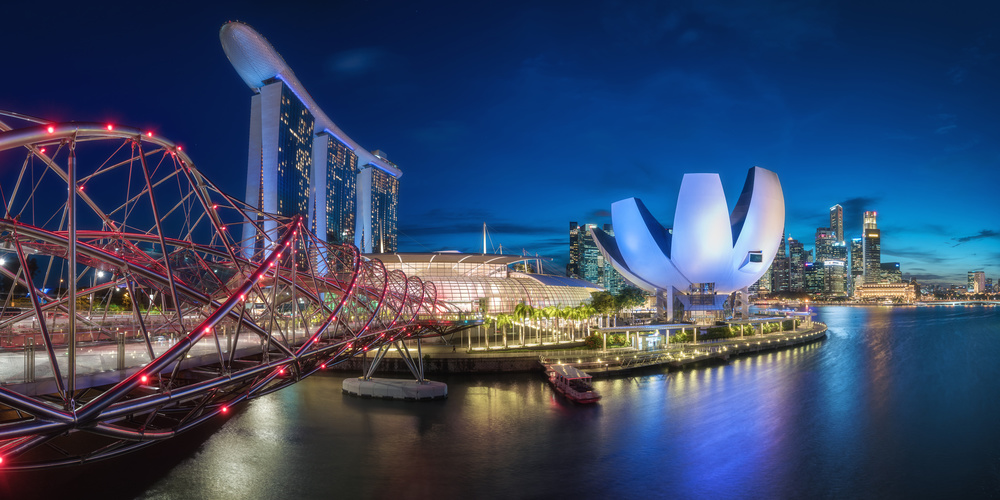 Singapore - Marina Bay Panorama de Jean Claude Castor